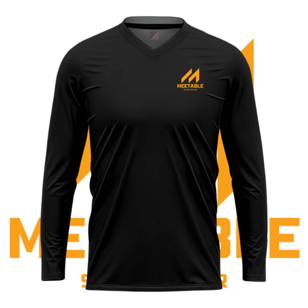 Sports Shirt V-Neck – Black