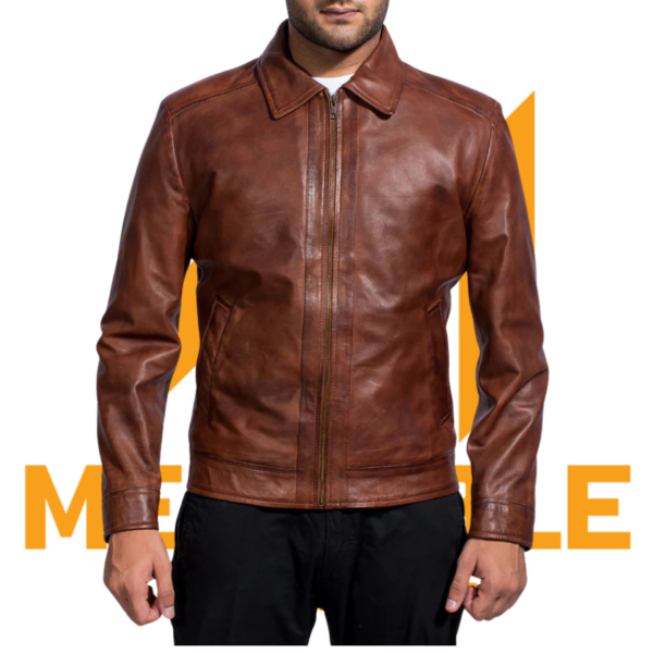 Inferno Brown Leather Jacket