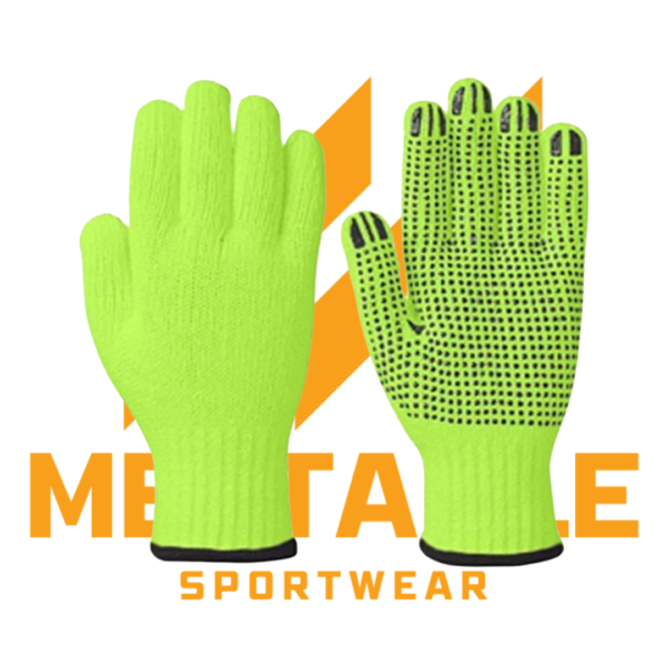 Seamless Knitted Gloves Single Side & Double Side Dotted - Image 2