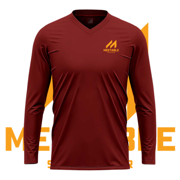 Sports Shirt V-Neck – Maroon
