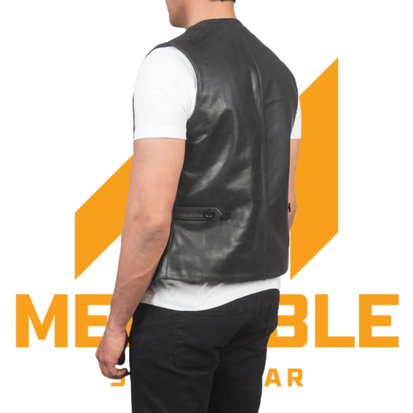 Auden Black Leather Vest - Image 4