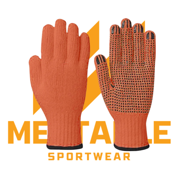 Seamless Knitted Gloves Single Side & Double Side Dotted - Image 4